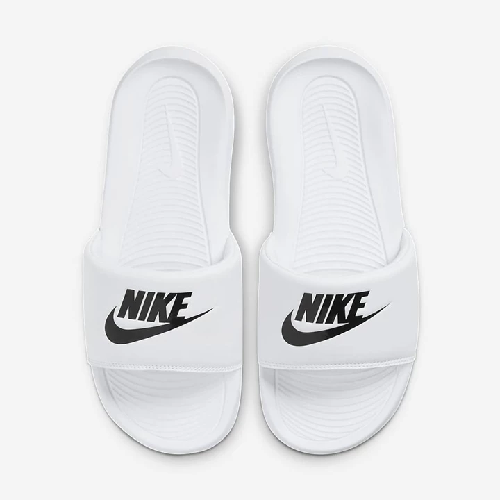 Nike Victori One Terlik Kadın Beyaz Beyaz Siyah | TR4257616