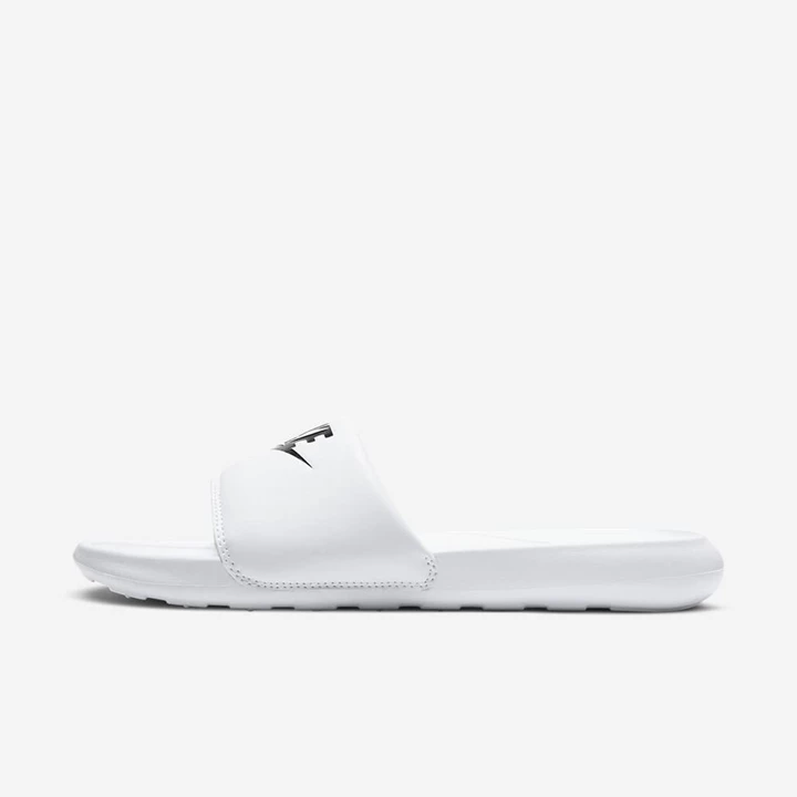 Nike Victori One Terlik Kadın Beyaz Beyaz Siyah | TR4257616