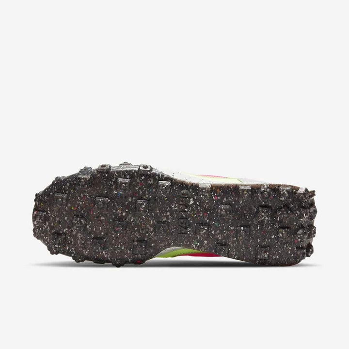 Nike Waffle Racer Spor Ayakkabı Kadın Siyah Yeşil Pembe | TR4258736