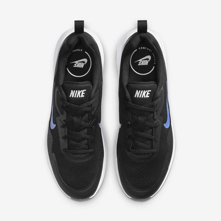 Nike Wearallday Spor Ayakkabı Erkek Siyah Beyaz Kraliyet Mavisi | TR4257347