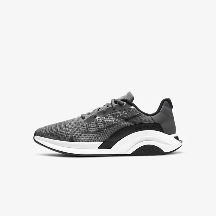 Nike ZoomX SuperRep Surge Spor Ayakkabı Erkek Gri Beyaz Platini Siyah | TR4256698