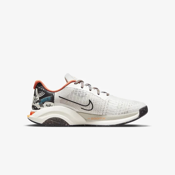 Nike ZoomX SuperRep Surge Spor Ayakkabı Erkek Açık Beyaz Kahverengi | TR4259007