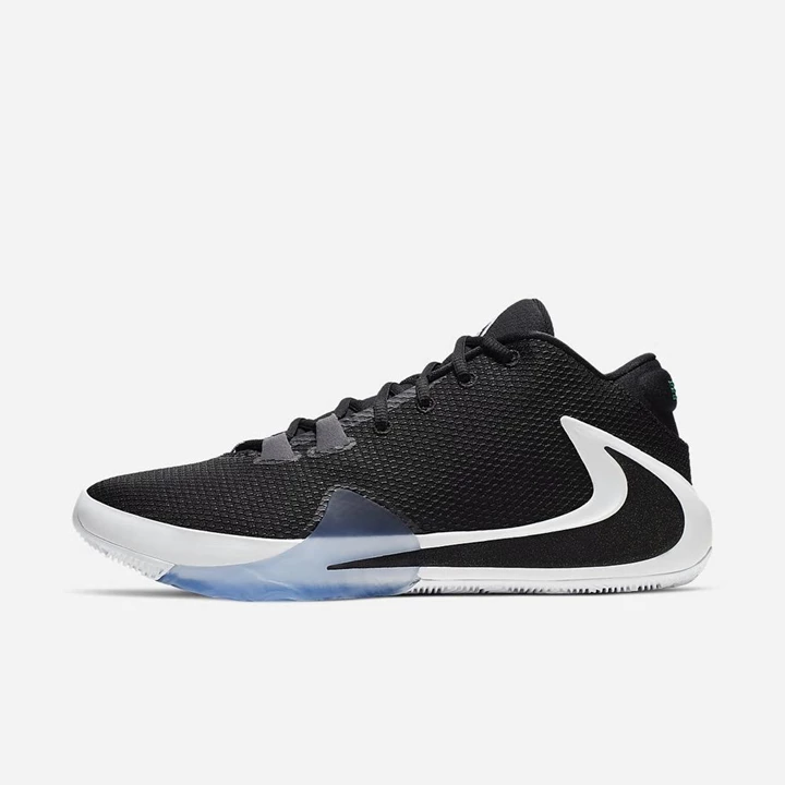 Nike Zoom Freak 1 Basketbol Ayakkabısı Erkek Siyah Beyaz Yeşil Siyah | TR4258213