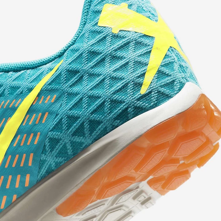 Nike Zoom Rival Waffle Yarış Ayakkabısı Erkek Açık Turkuaz Turuncu Sarı | TR4256380