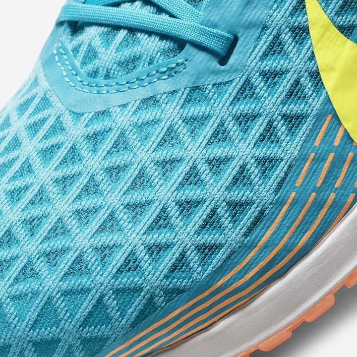 Nike Zoom Rival Waffle Yarış Ayakkabısı Kadın Açık Turkuaz Turuncu Sarı | TR4257077
