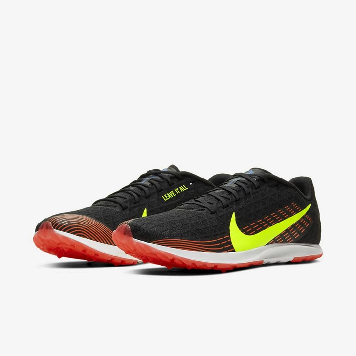 Nike Zoom Rival Waffle Yarış Ayakkabısı Erkek Siyah Açık Kırmızı Beyaz | TR4258758