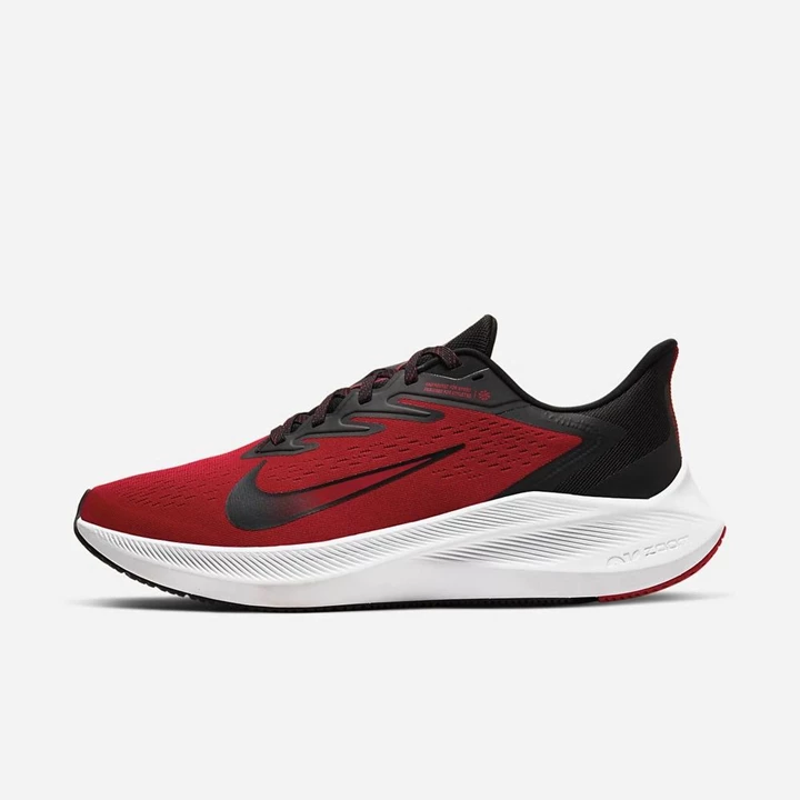 Nike Zoom Winflo 7 Koşu Ayakkabısı Erkek Kırmızı Beyaz Siyah | TR4258347