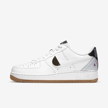 Nike Air Force 1 \'07 Spor Ayakkabı Erkek Beyaz Platini Gri Beyaz | TR4257344