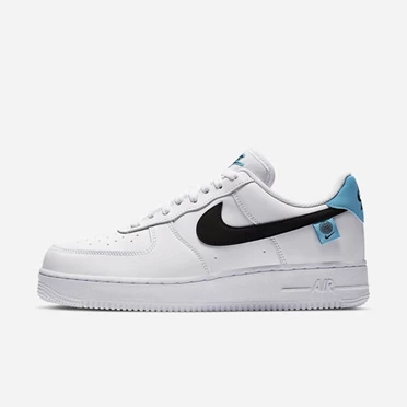 Nike Air Force 1 '07 Spor Ayakkabı Erkek Beyaz Mavi Siyah | TR4259187
