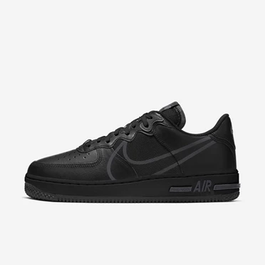 Nike Air Force 1 Spor Ayakkabı Erkek Siyah Koyu Gri | TR4257555