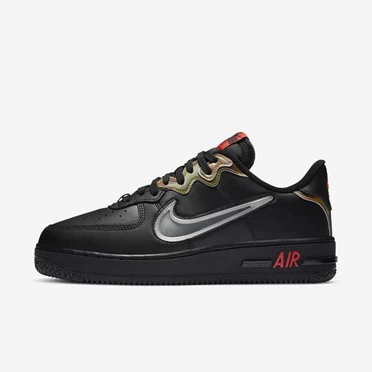 Nike Air Force 1 Spor Ayakkabı Erkek Siyah Kırmızı Renkli | TR4259212