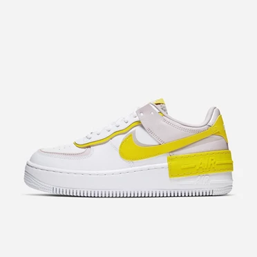 Nike Air Force 1 Spor Ayakkabı Kadın Beyaz Pembe Platini Mor Sarı | TR4258249