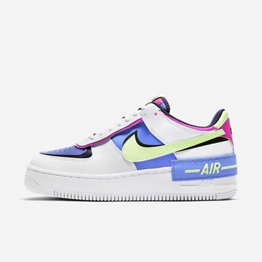 Nike Air Force 1 Spor Ayakkabı Kadın Beyaz Mavi Pembe | TR4258403