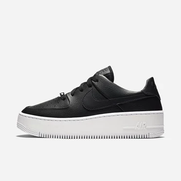Nike Air Force 1 Spor Ayakkabı Kadın Siyah Beyaz Siyah | TR4259257