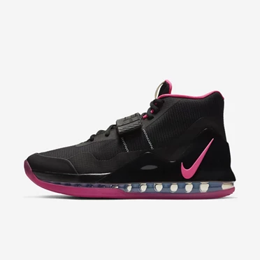 Nike Air Force Max Basketbol Ayakkabısı Kadın Siyah Mavi Koyu Gri Pembe | TR4256960