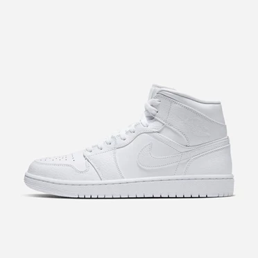 Nike Air Jordan 1 Spor Ayakkabı Erkek Beyaz Beyaz Beyaz | TR4259588