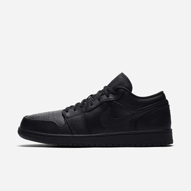 Nike Air Jordan 1 Spor Ayakkabı Erkek Siyah Siyah Siyah | TR4257556