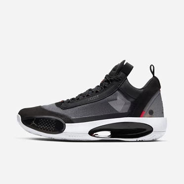 Nike Air Jordan Basketbol Ayakkabısı Erkek Siyah Beyaz Kırmızı Metal Gümüş | TR4259263