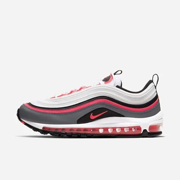 Nike Air Max 97 Spor Ayakkabı Erkek Beyaz Siyah Gri Kırmızı | TR4258243