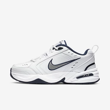 Nike Air Monarch IV Spor Ayakkabı Erkek Beyaz Metal Gümüş | TR4259546
