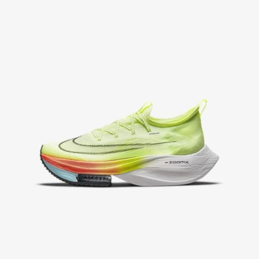 Nike Air Zoom Alphafly NEXT% Flyknit Road Racing Shoes Erkek Açık Yeşil | TR4259323
