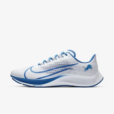 Nike Air Zoom Pegasus 37 Koşu Ayakkabısı Kadın Beyaz Platini Mavi Gri | TR4257223