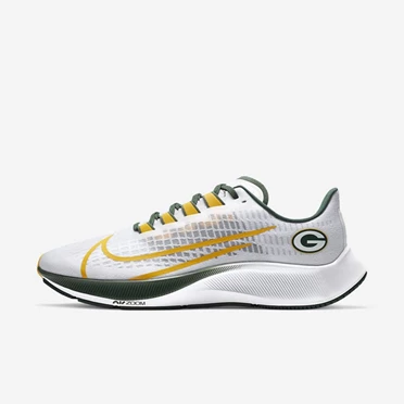 Nike Air Zoom Pegasus 37 Koşu Ayakkabısı Erkek Beyaz Platini Altın | TR4257600