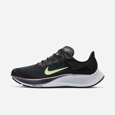 Nike Air Zoom Pegasus 37 Koşu Ayakkabısı Kadın Siyah Mavi Yeşil | TR4258103