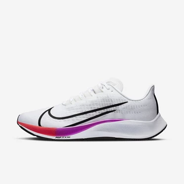 Nike Air Zoom Pegasus 37 Koşu Ayakkabısı Erkek Beyaz Mor Kırmızı Siyah | TR4258458