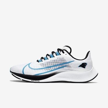 Nike Air Zoom Pegasus 37 Koşu Ayakkabısı Kadın Beyaz Platini Siyah Mavi | TR4259419