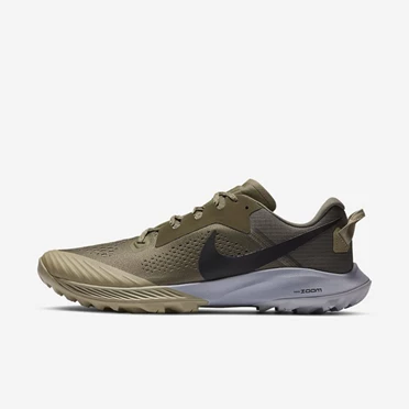 Nike Air Zoom Terra Kiger 6 Patika Koşu Ayakkabısı Erkek Zeytin Yeşili Haki Gri Siyah | TR4256552