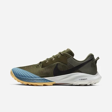Nike Air Zoom Terra Kiger 6 Patika Koşu Ayakkabısı Erkek Zeytin Yeşili Turuncu Siyah | TR4257142