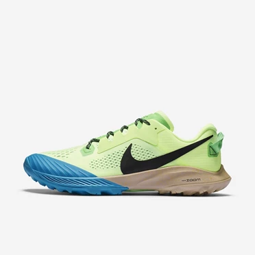 Nike Air Zoom Terra Kiger 6 Patika Koşu Ayakkabısı Erkek Yeşil Mavi Siyah | TR4258303