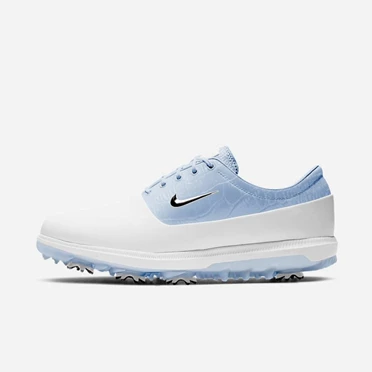 Nike Air Zoom Victory Tour Golf Ayakkabısı Erkek Beyaz Mavi Siyah Metal Gümüş | TR4259204