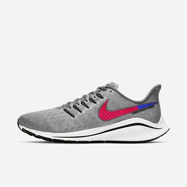 Nike Air Zoom Vomero 14 Spor Ayakkabı Erkek Gri Gri Siyah Açık Kırmızı | TR4259624