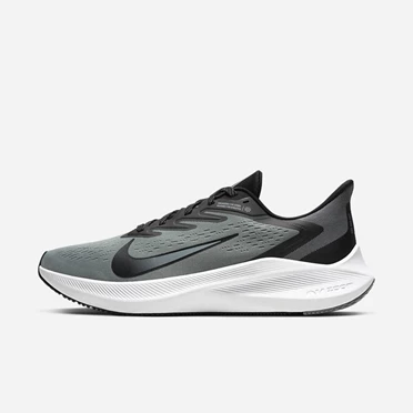 Nike Air Zoom Winflo Koşu Ayakkabısı Erkek Gri Beyaz Siyah | TR4259469