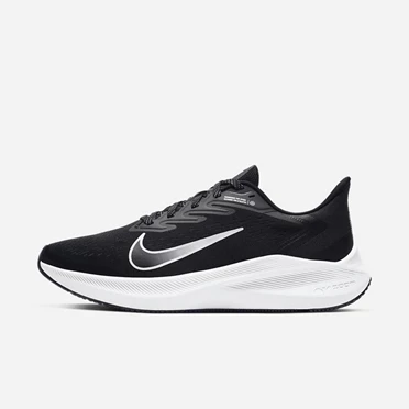 Nike Air Zoom Winflo Koşu Ayakkabısı Kadın Siyah Koyu Gri Beyaz | TR4256436