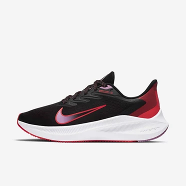 Nike Air Zoom Winflo Koşu Ayakkabısı Kadın Siyah Pembe Kırmızı | TR4258598