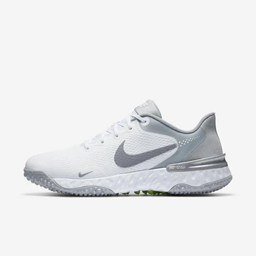Nike Alpha Huarache Elite 3 Beyzbol Ayakkabısı Erkek Beyaz Yeşil Gri | TR4257974