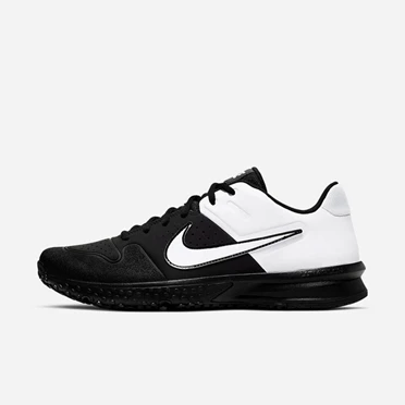Nike Alpha Huarache Varsity Beyzbol Ayakkabısı Erkek Siyah Beyaz | TR4256529