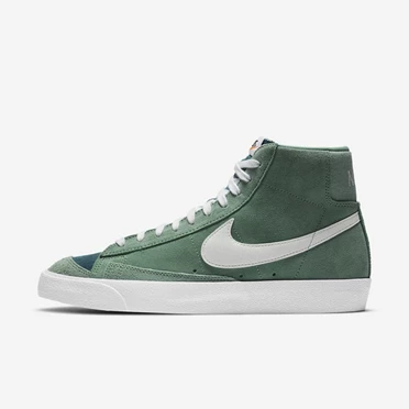 Nike Blazer Spor Ayakkabı Erkek Gri Yeşil Beyaz Beyaz | TR4258279