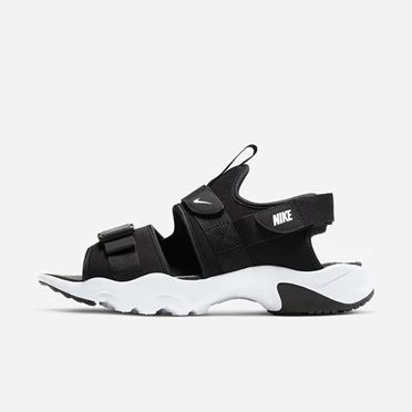 Nike Canyon Sandalet Erkek Siyah Siyah Beyaz | TR4257279