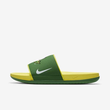 Nike College Offcourt Terlik Erkek Yeşil Sarı Beyaz | TR4257381