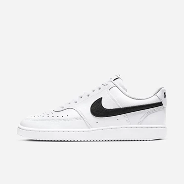 Nike Court Vision Spor Ayakkabı Erkek Beyaz Beyaz Siyah | TR4257370