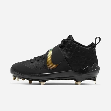 Nike Force Zoom Trout 6 Beyzbol Ayakkabısı Erkek Siyah Koyu Gri Siyah | TR4258251