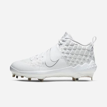 Nike Force Zoom Trout 6 Beyzbol Ayakkabısı Erkek Beyaz Platini Beyaz | TR4259512