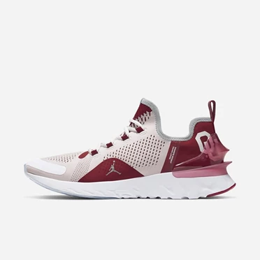 Nike Jordan React Havoc Koşu Ayakkabısı Erkek Beyaz Kırmızı Metal Gümüş | TR4258460