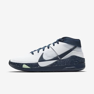 Nike KD13 Basketbol Ayakkabısı Erkek Lacivert Beyaz Beyaz | TR4257728