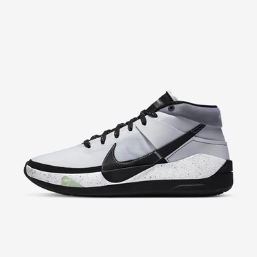 Nike KD13 Basketbol Ayakkabısı Kadın Beyaz Platini Siyah | TR4257221