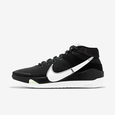 Nike KD13 Basketbol Ayakkabısı Kadın Siyah Platini Beyaz | TR4258680